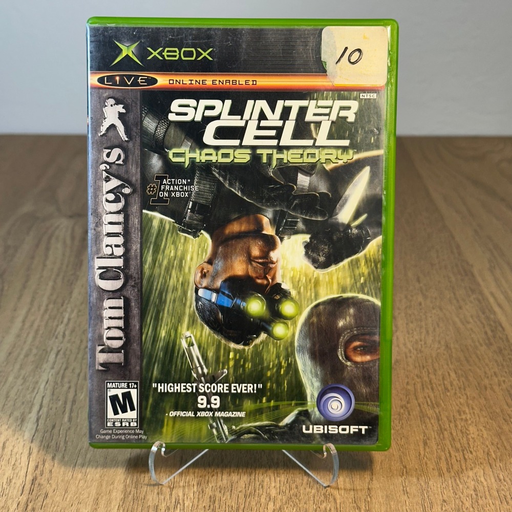 Ubisoft Splinter Cell Chaos Theory CIB TESTED Xbox One Size Green Good Stealth